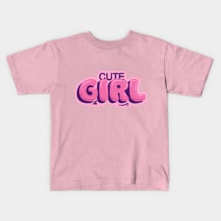 cute girl Kids T-Shirt